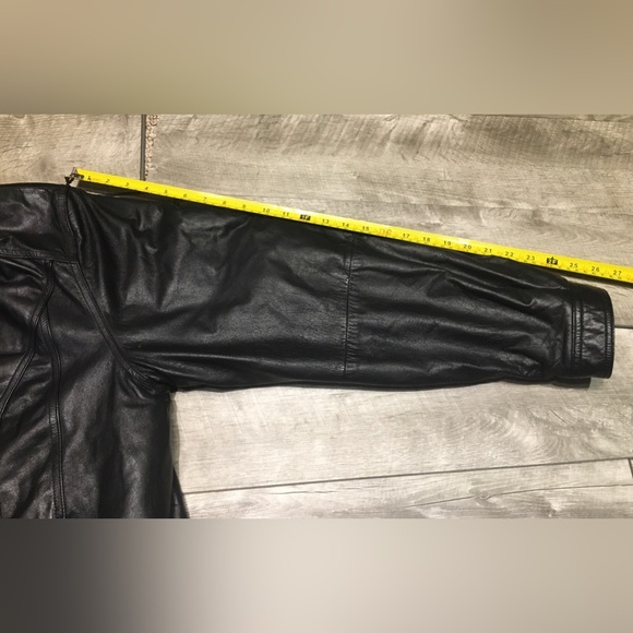 Wilsons Leather Flight Black Bomber Men’s Jacket 80’s 90's Vintage Size XLarge - Picture 6 of 12